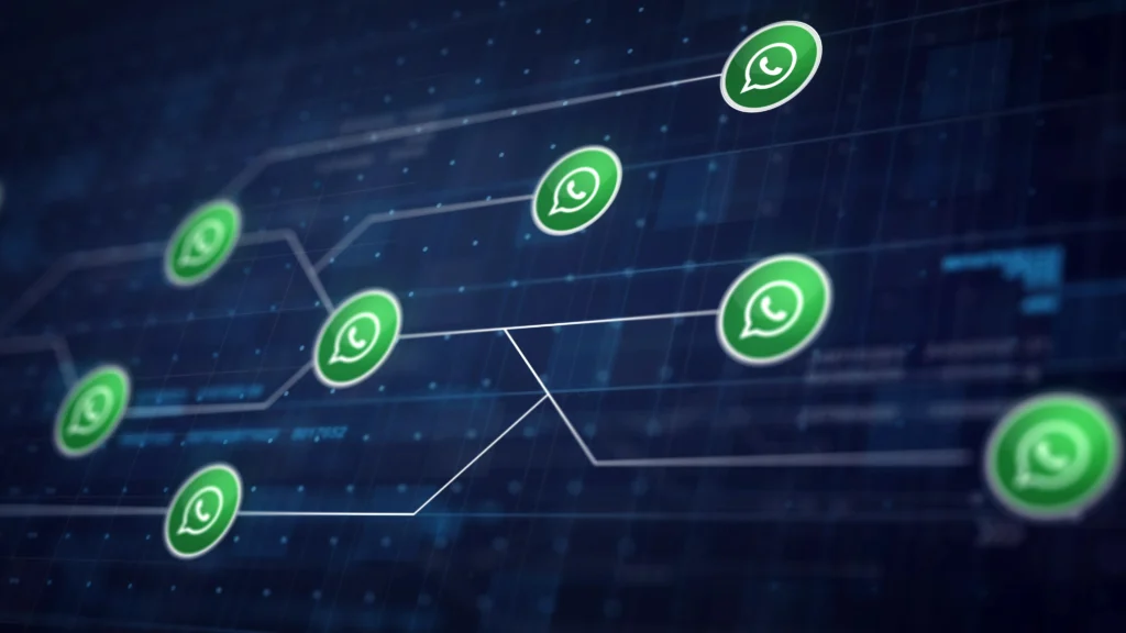whatsapp-icon-line-connection-circuit-board chat dms